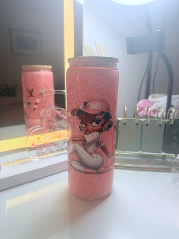 20oz glass with handle tumbler