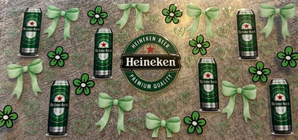 Heineken with green bows