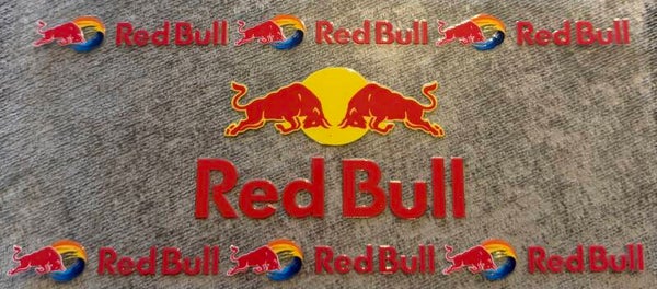 Red and yellow redbull