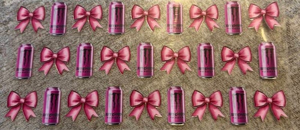 Purple monster with pink bows