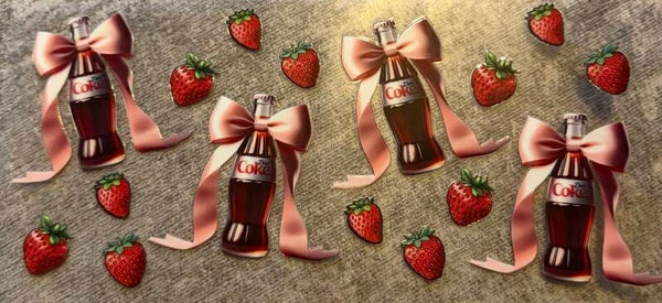 Diet Coke with strawberries