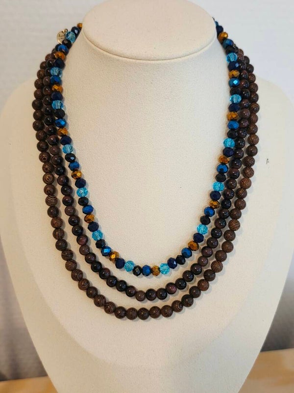 Bohemian Blue set van 3 kettingen