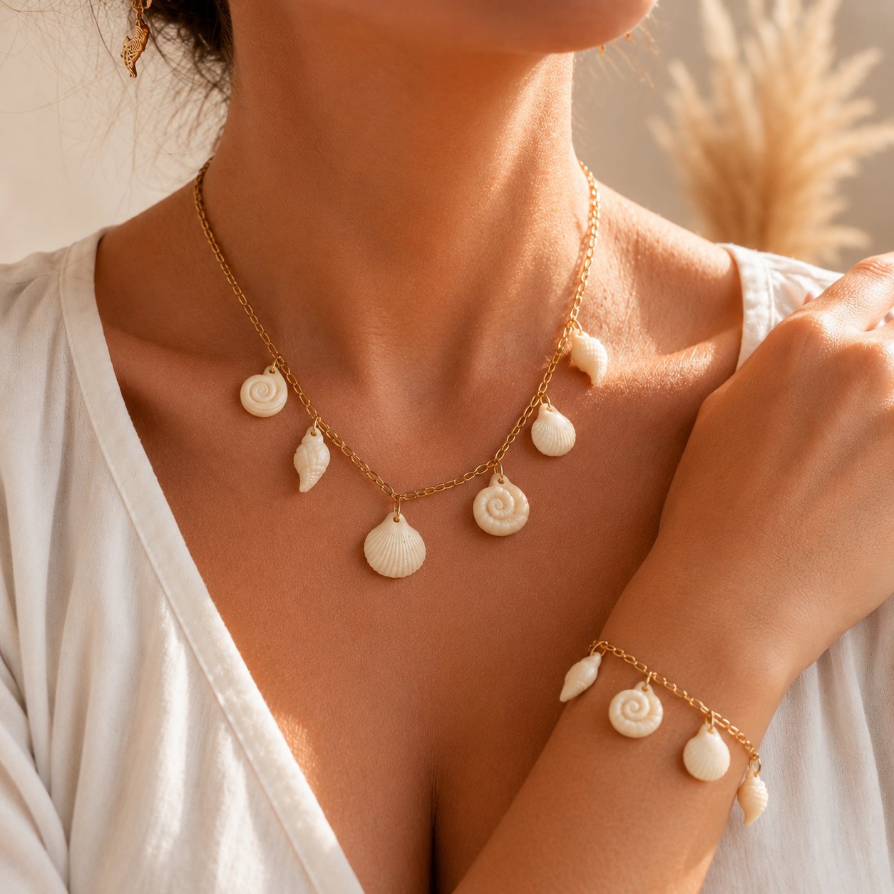 Valencia ketting en armband