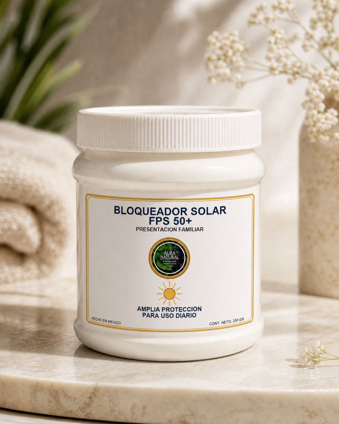PROTECTOR SOLAR FPS 50+ 250gr