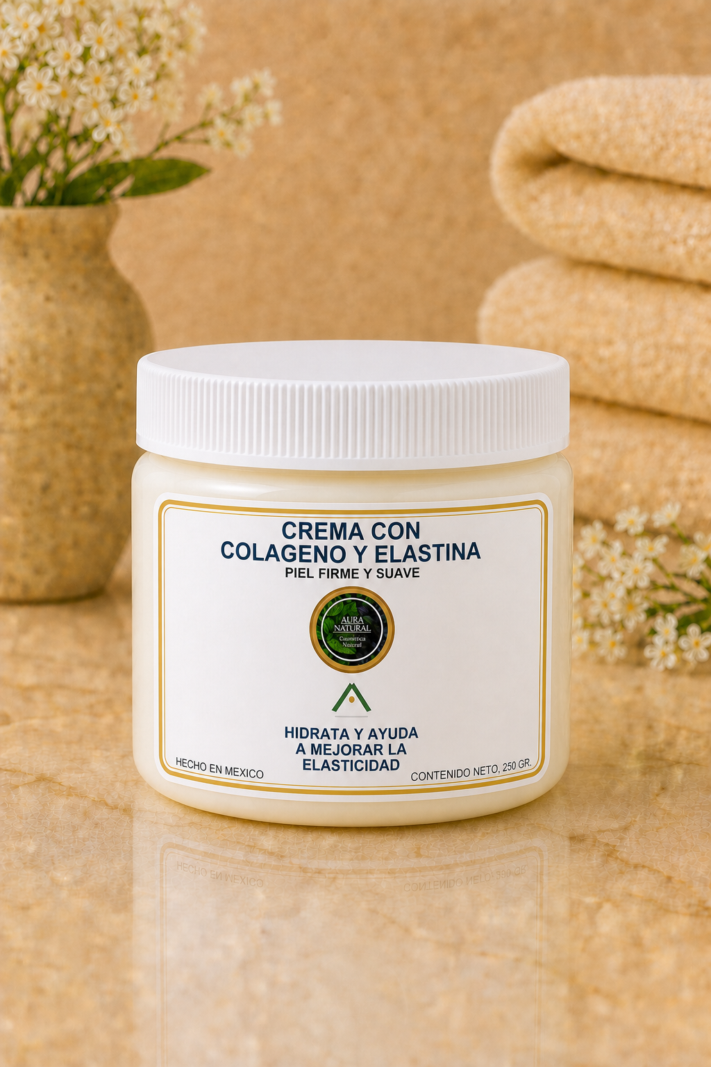 CREMA CON COLAGENO Y  ELASTINA 250 gr