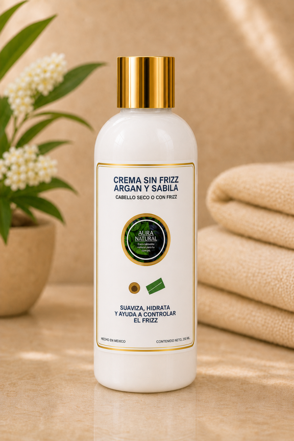 CREMA SIN FRIZZ ARGAN Y SABILA 250 ml