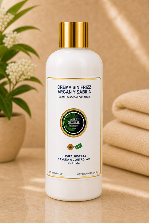 CREMA SIN FRIZZ ARGAN Y SABILA 500 ml