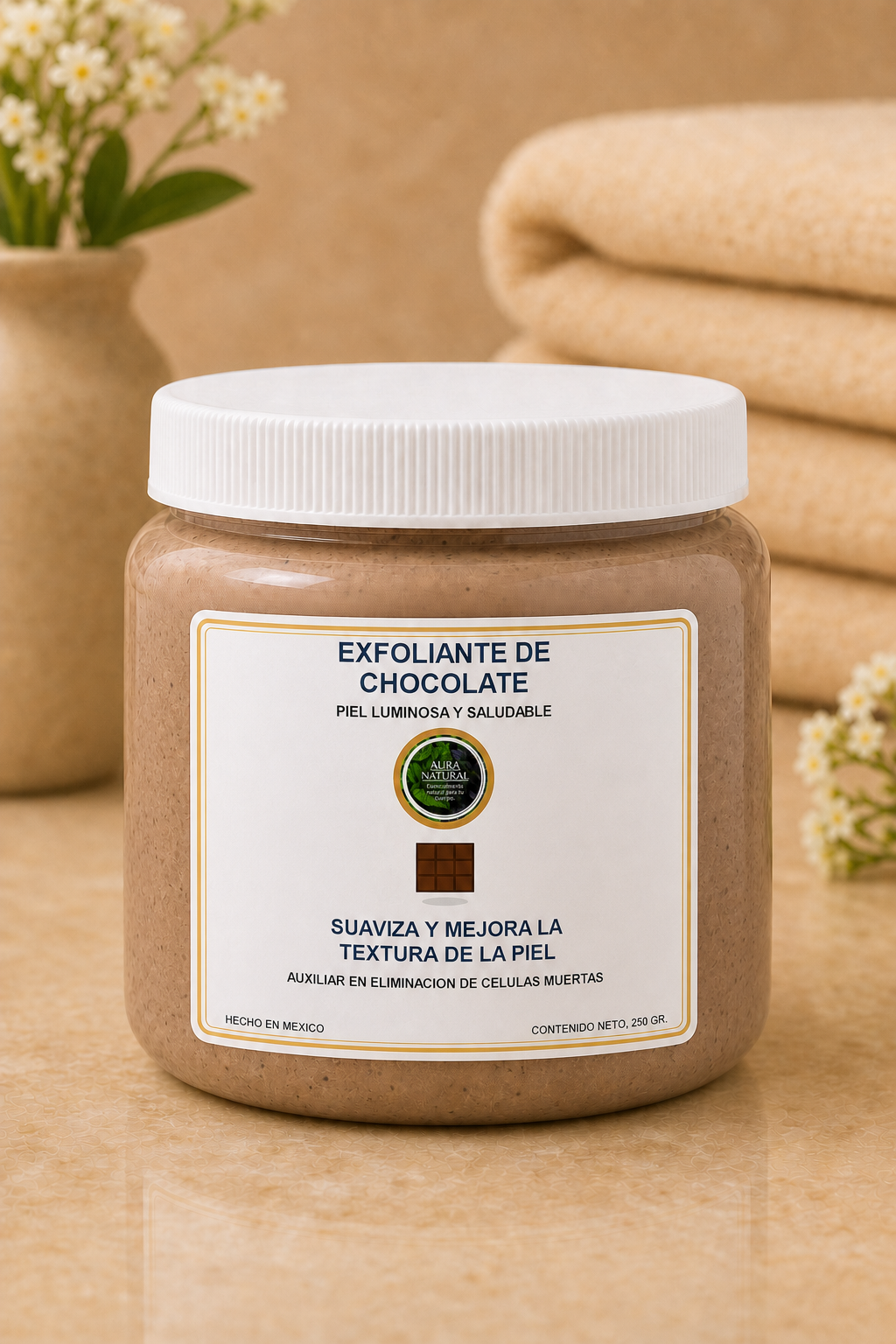 EXFOLIANTE DE CHOCOLATE 250 gr