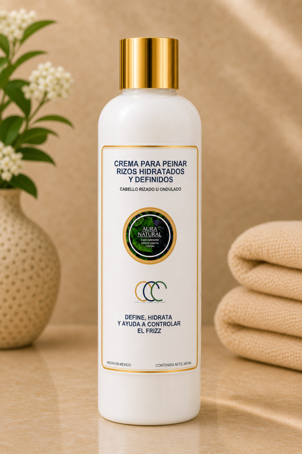 CREMA PARA PEINAR RIZOS HIDRATADOS Y DEFINIDOS 500 ml