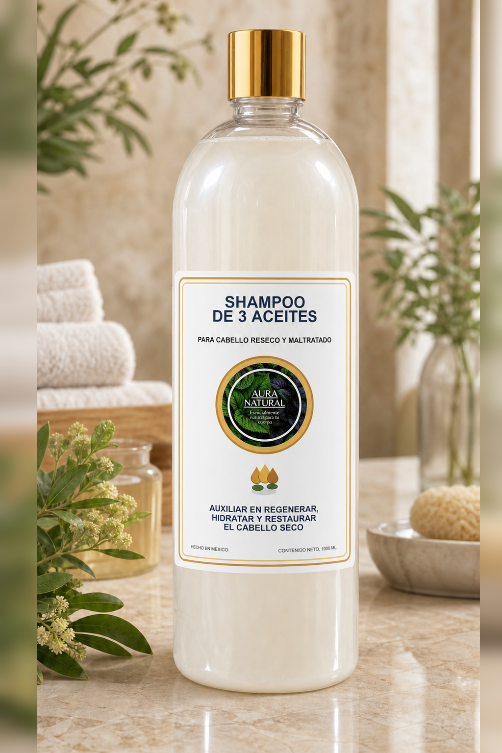 SHAMPOO 3 ACEITES 1000 ml