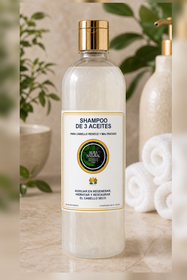 SHAMPOO 3 ACEITES 500 ml