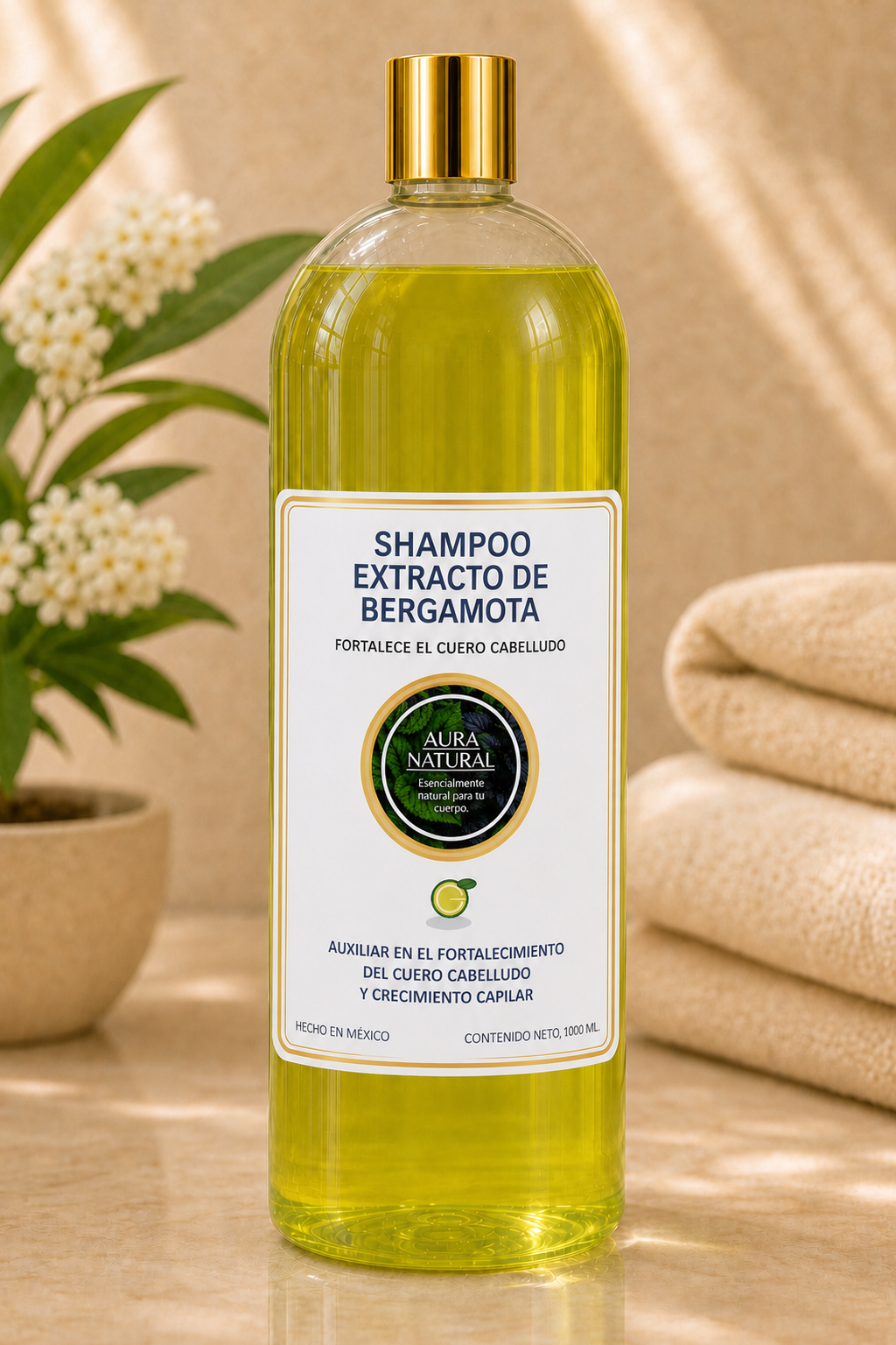 SHAMPOO EXTRACTO DE BERGAMOTA 1000ml