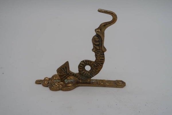 Vintage / antiek Koper Plantenbak / Theedoek haak – Sierlijke Visvorm