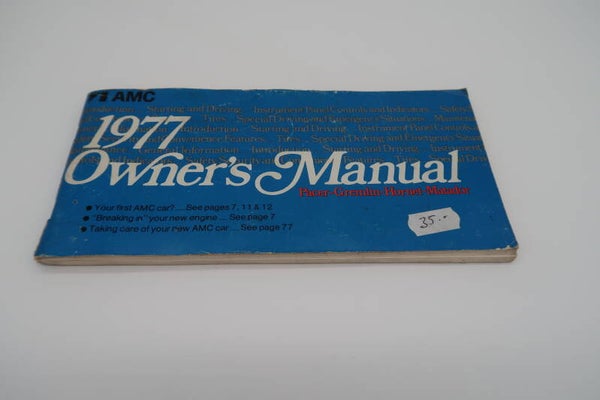 AMC – Instructieboekje Gremlin, Pacer, Hornet, Matador (Origineel)