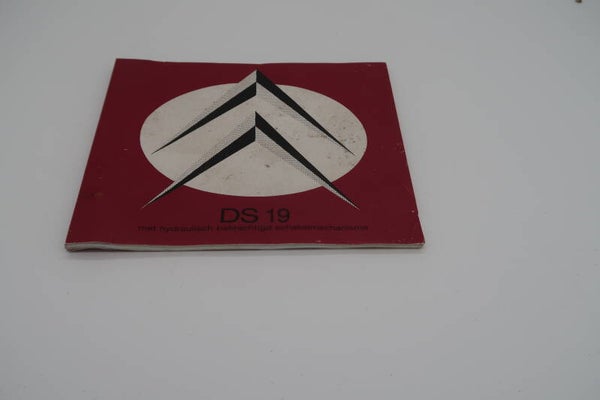Citroën DS 19 – Instructieboekje (Origineel, Nederlands)