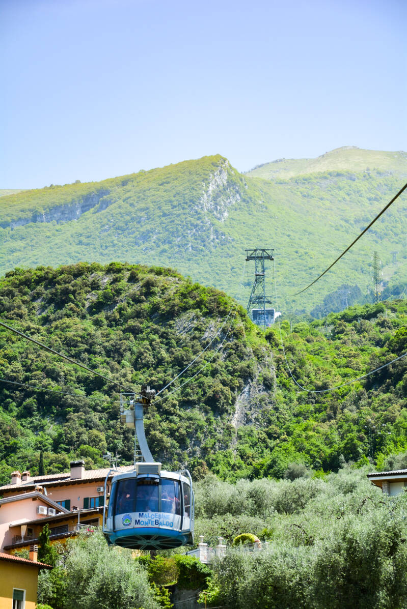 De kabelbaan naar de Monte Baldo