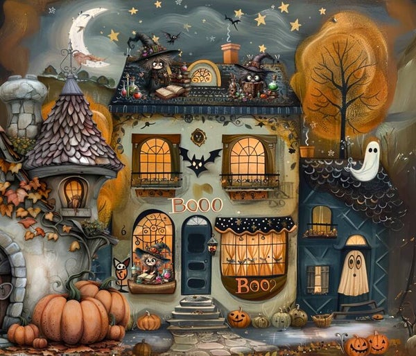 GRAND NAPPERON MAGNIFIQUE : LES JEUNES SORCIERS HALLOWEEN