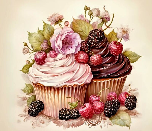Cupcake vanille et chocolat
