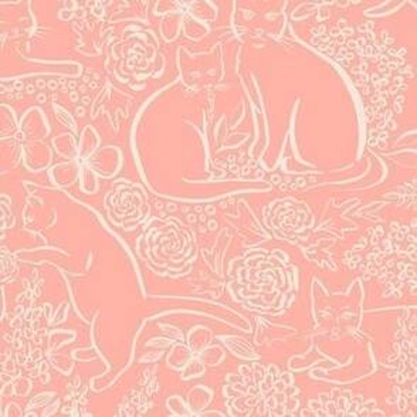 NAPPE DE DESIGNER POUR 2: CHATS DE JARDIN