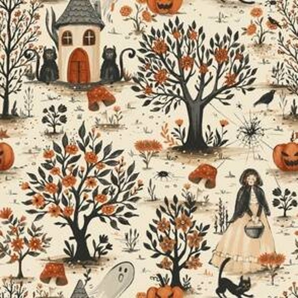 NAPPE DE DESIGNER POUR 2: RECOLTE HANTEE HALLOWEEN