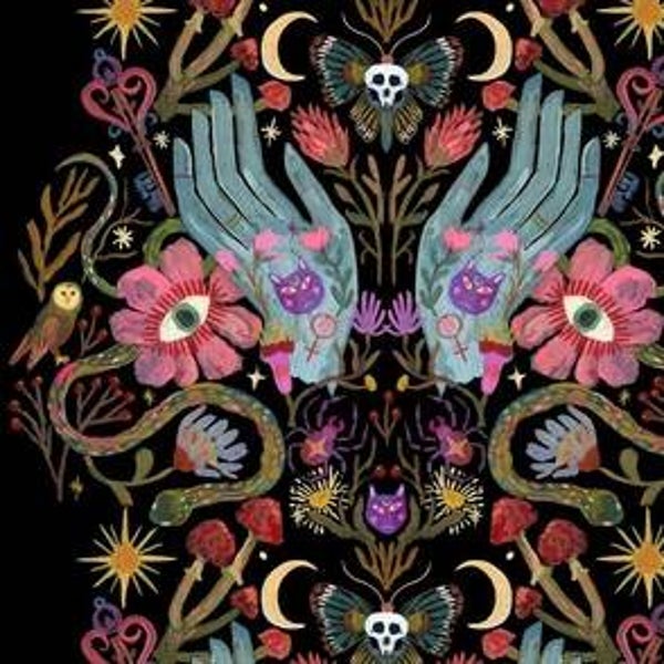 JUSTE POUR MOI, UNE NAPPE EN SOLO: MAINS BLEUES GOTHIQUE NOIR