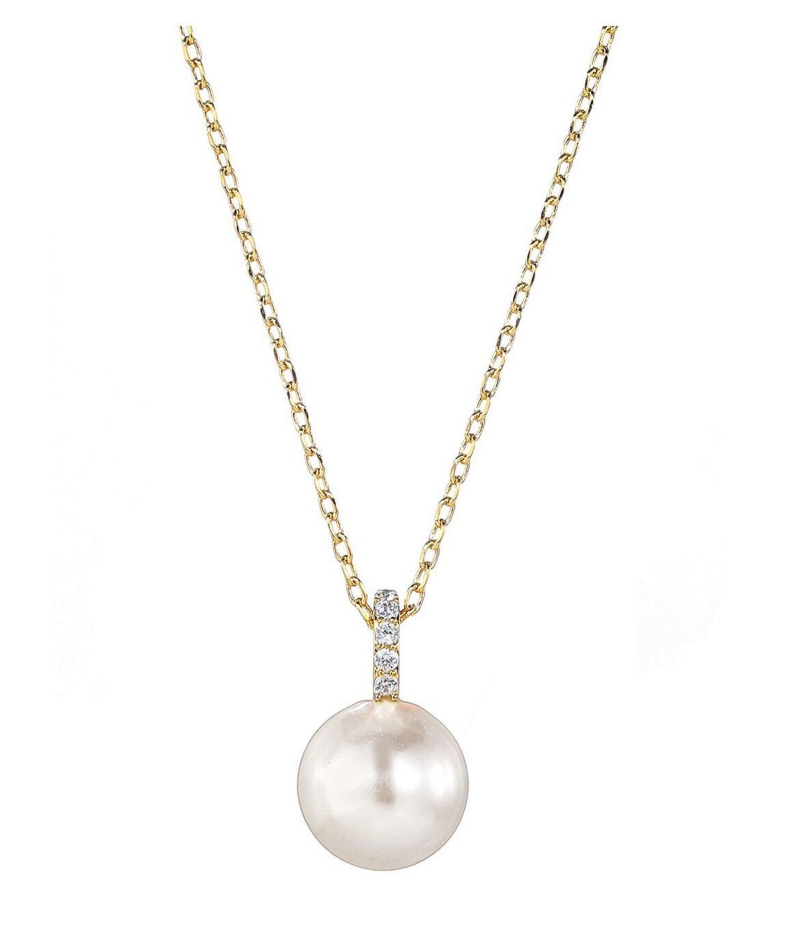 pearl drop ketting goud