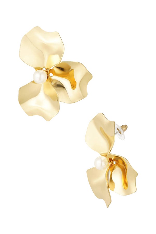 oorbellen radiant flower goud