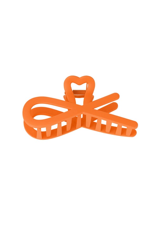 Haarclip krullende must oranje