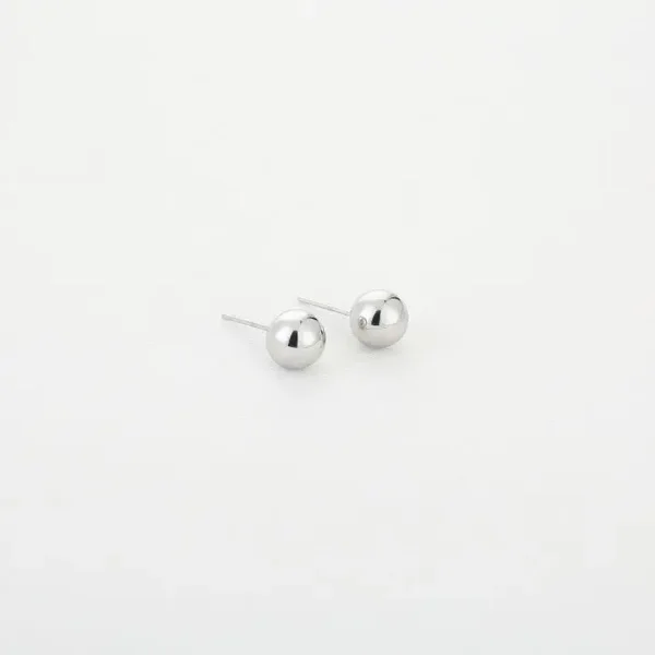 bol oorknopjes 6 mm zilver