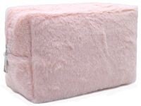 fluffy make up tas roze