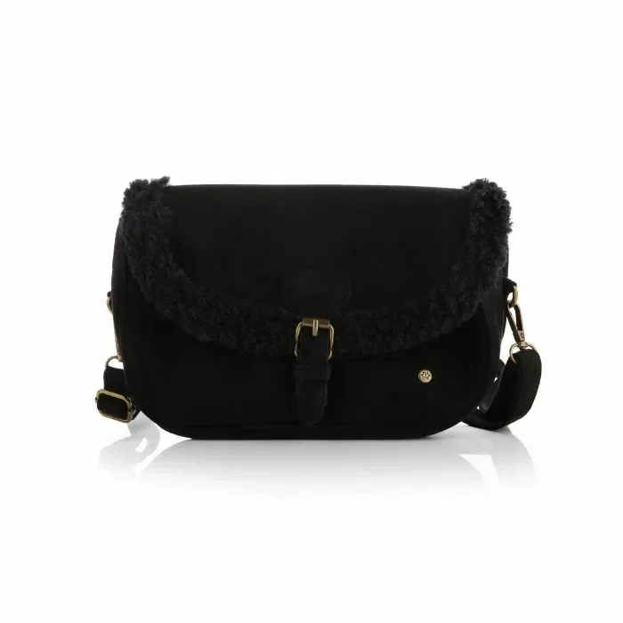 teddy touch crossbody zwart