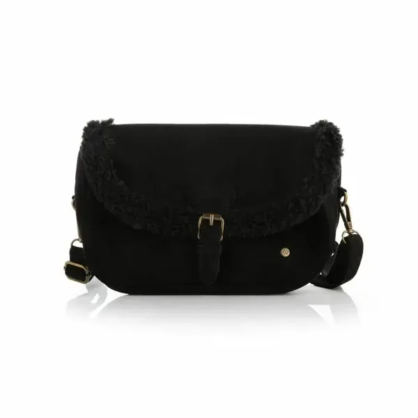 teddy touch crossbody zwart