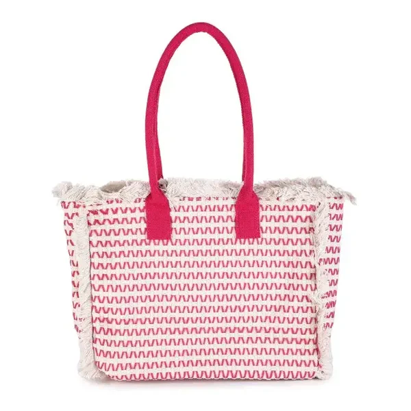 luxe strand shopper fushia