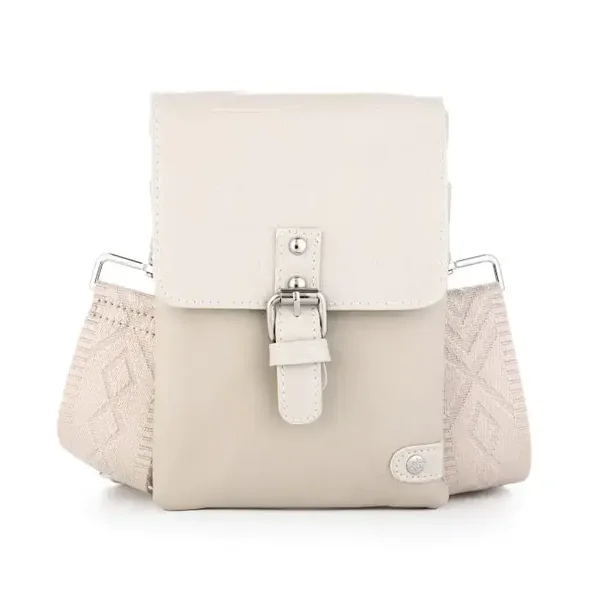 telefoontasje croco beige