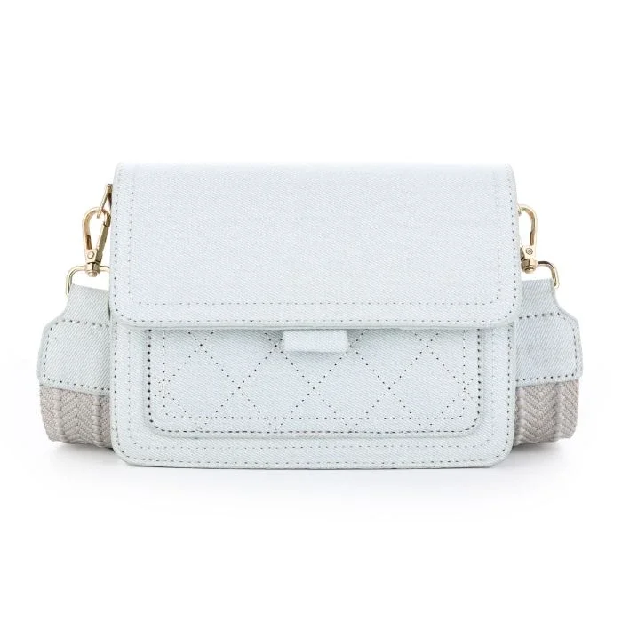 denim crossbody licht blauw