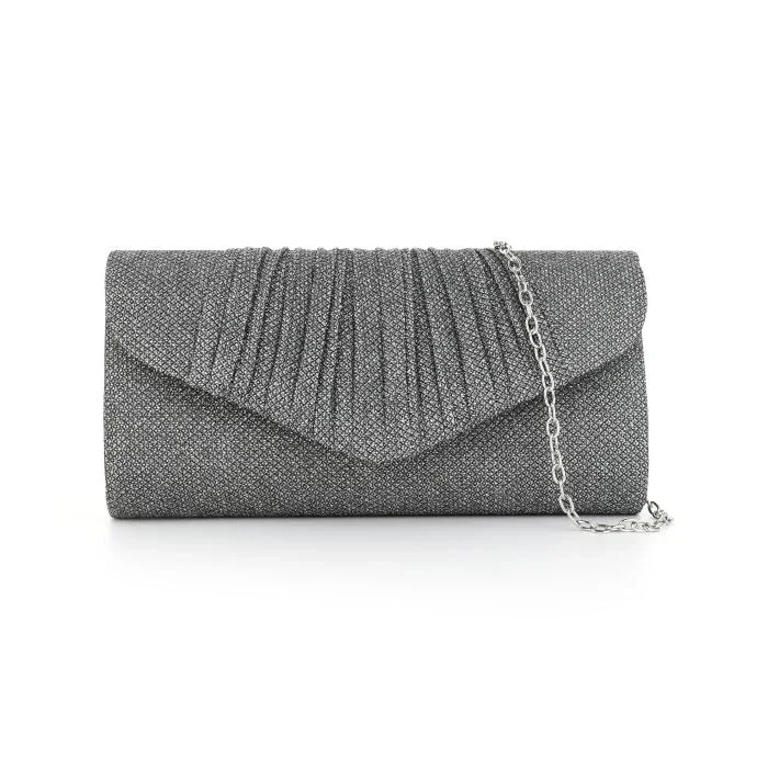 luxe clutch grijs