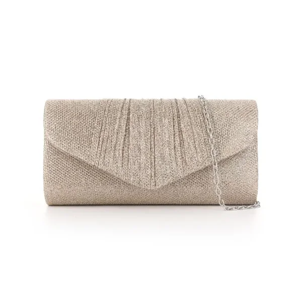 luxe clutch champagne
