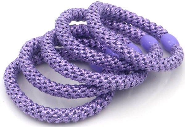 haarelastiek glitter paars