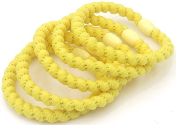 haarelastiek twisted geel