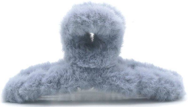 haarklem teddy grijs