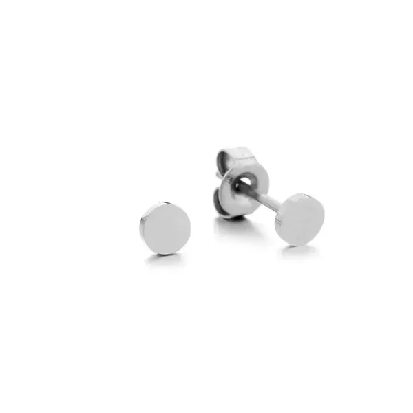ronde stud zilver