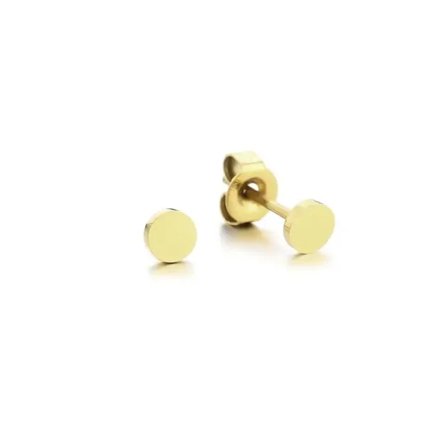 ronde stud goud