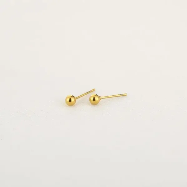 bol oorknopjes 3 mm goud
