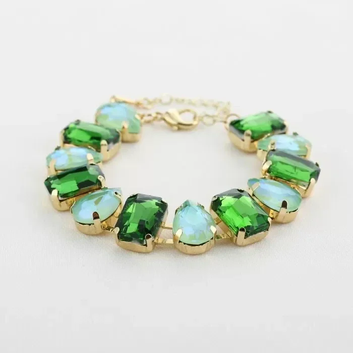 aurora gem armband groen