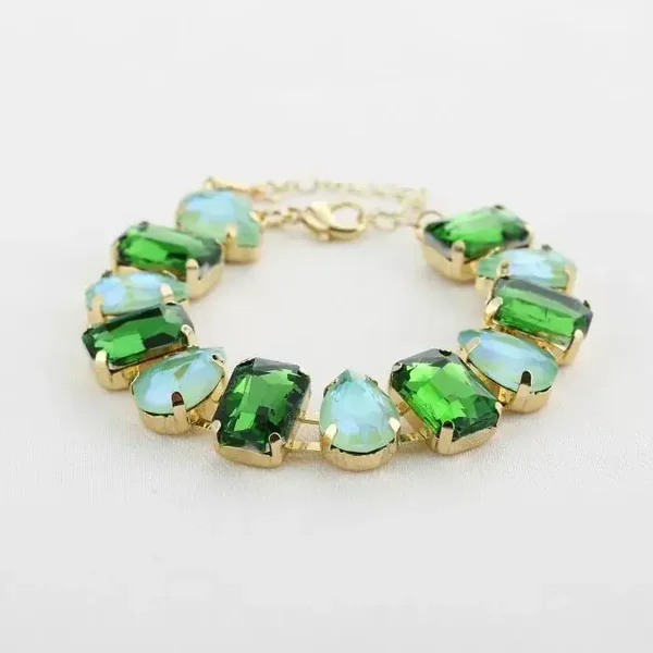 aurora gem armband groen