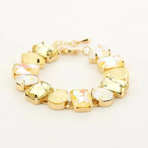 aurora gem armband geel