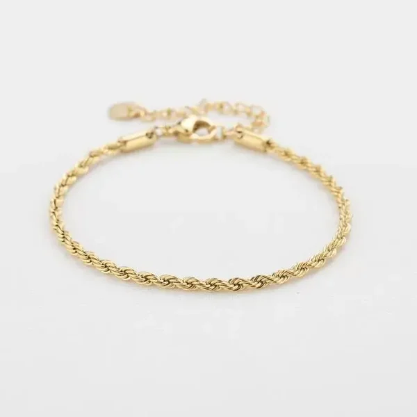 twisted armband goud