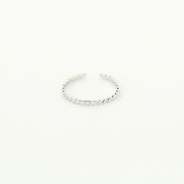 twist elegance ring zilver