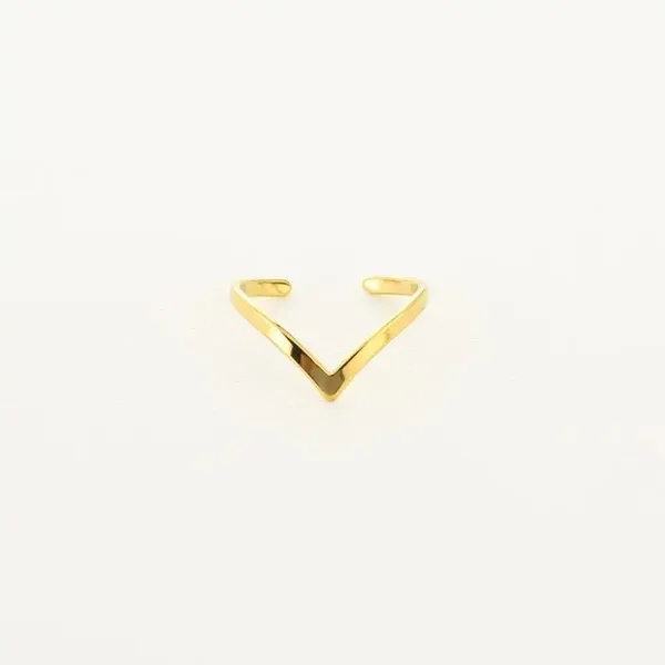 v-shine ring goud