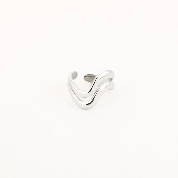 wave ring zilver